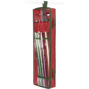 Whitmor 6129-5343 Gift Wrap Organizer, 1 Count (Pack of 1), Red(Red)
