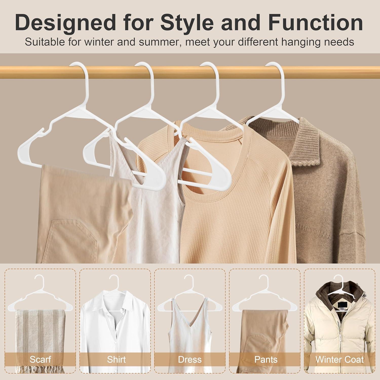 imageWhitmor Slim Sure Grip Hangers S10Paloma GrayWhite