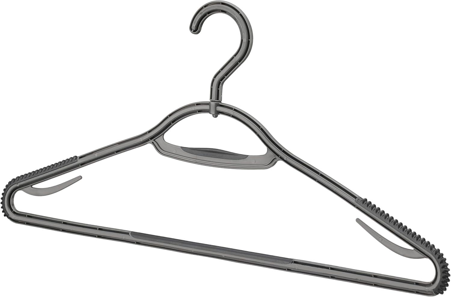 imageWhitmor Slim Sure Grip Hangers S10Paloma GrayWhite and Gray