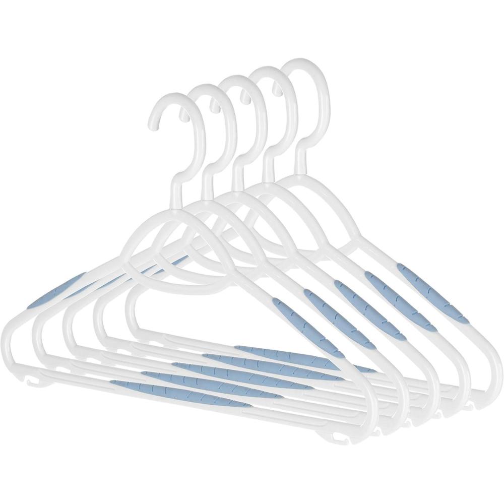 imageWhitmor Slim Sure Grip Hangers S10Paloma GrayWhite Blue