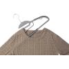 Whitmor Slim Sure Grip Hangers S/10-Paloma Gray(Gray & Black)