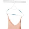 Whitmor Slim Sure Grip Hangers S/10-Paloma Gray(White & Blue)