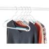 Whitmor Slim Sure Grip Hangers S/10-Paloma Gray(White & Blue)