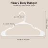 Whitmor Slim Sure Grip Hangers S/10-Paloma Gray(White)