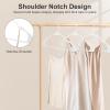 Whitmor Slim Sure Grip Hangers S/10-Paloma Gray(White)