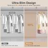Whitmor Slim Sure Grip Hangers S/10-Paloma Gray(White)