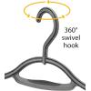 Whitmor Slim Sure Grip Hangers S/10-Paloma Gray(White and Gray)