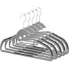 Whitmor Slim Sure Grip Hangers S/10-Paloma Gray(Gray & Black)