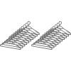 Whitmor Slim Sure Grip Hangers S/10-Paloma Gray(White and Gray)