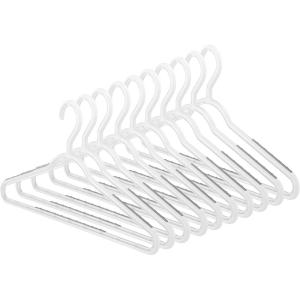 Whitmor Slim Sure Grip Hangers S/10-Paloma Gray(White + Grey)