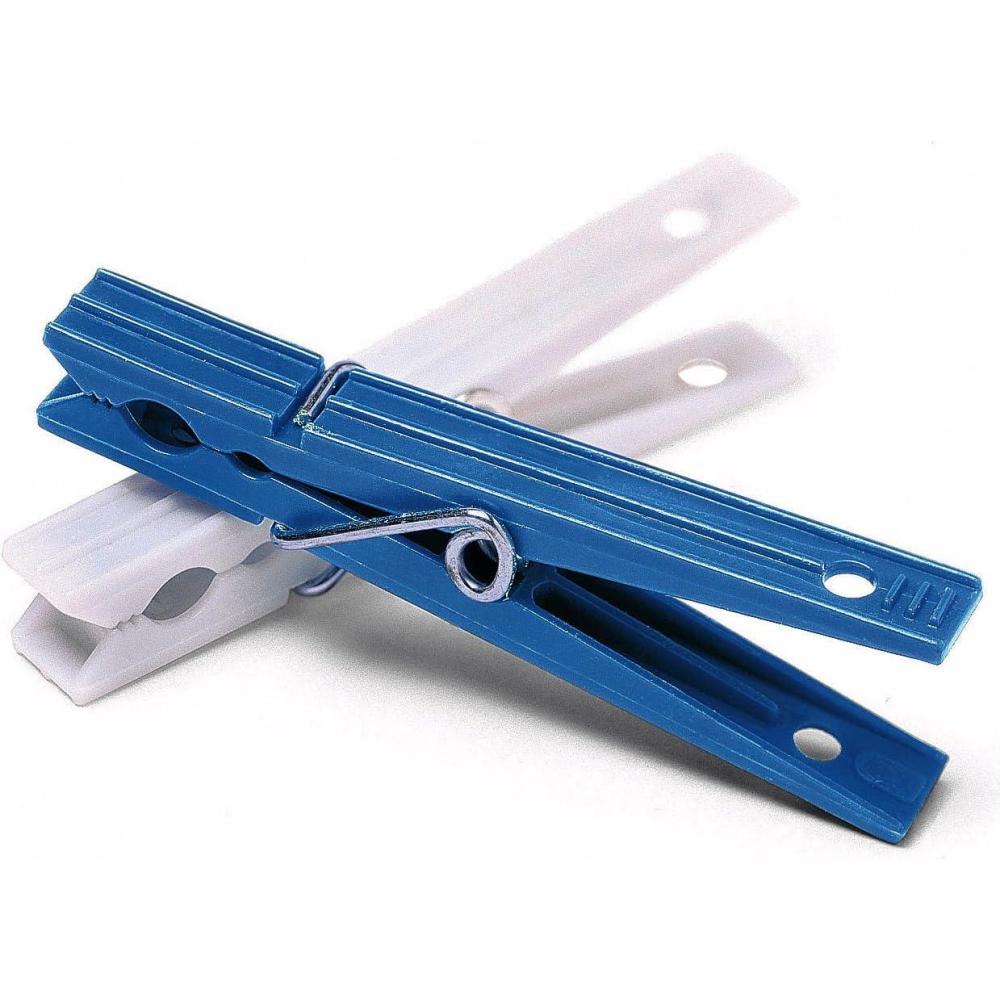 imageWhitmor Plastic Clothespins Set of 50 S50 White and Blue 6171919
