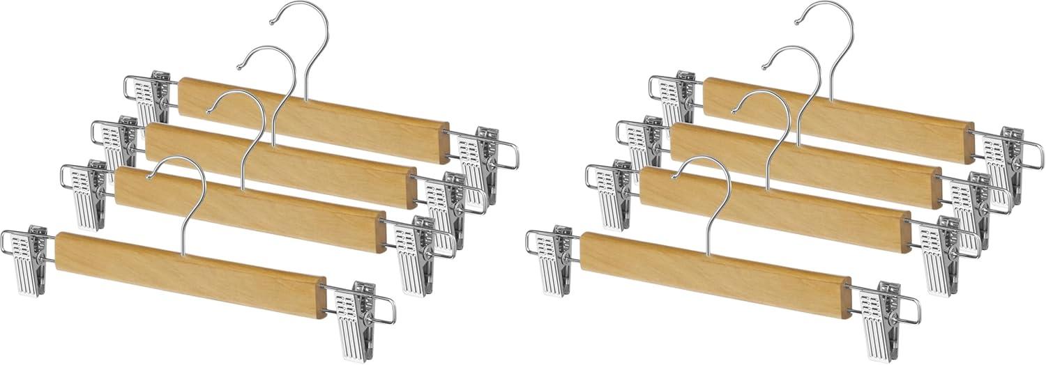 imageWhitmor GRADE A Natural Wood Skirt Hangers Set of 5Brown