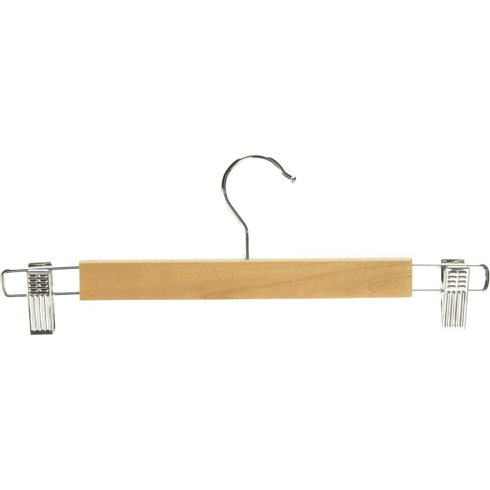 imageWhitmor GRADE A Natural Wood Skirt Hangers Set of 5Wood natural