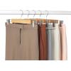 Whitmor GRADE A Natural Wood Skirt Hangers (Set of 5)(Brown)