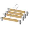 Whitmor GRADE A Natural Wood Skirt Hangers (Set of 5)(Brown)