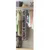 Whitmor Hanging Shoe Shelves 10 Section White(10 Shelves  Gray)