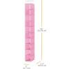 Whitmor Hanging Shoe Shelves 10 Section White(10 Shelves  Pink)