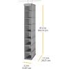 Whitmor Hanging Shoe Shelves 10 Section White(8 Shelves  Gray)