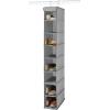 Whitmor Hanging Shoe Shelves 10 Section White(8 Shelves  Gray)