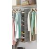 Whitmor Hanging Shoe Shelves 10 Section White(8 Shelves  Gray (Pack of 6))