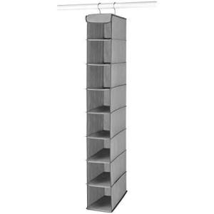 Whitmor Hanging Shoe Shelves 10 Section White(8 Shelves  Gray (Pack of 6))