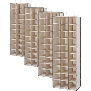 Whitmor Hanging Shoe Shelves 10 Section White(Onesize (Pack of 4))