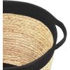 Whitmor Large Braided Tote, Black & Tan(Large)