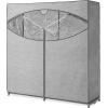 Wardrobe Clothes Storage Organizer Closet with Hanging Rack – Extra Wide – Grey Color – No-Tool Assembly – Extra Strong and Durable – 60″ L x 19.5″ W x 64″(Grey)