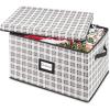 Whitmor Christmas Light Box Organizer Red with Green Trim(Plaid)