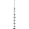 Whitmor 6 Tier Floor-To-Ceiling Shoe Spinner – Adjustable with Basket(7-Tier)
