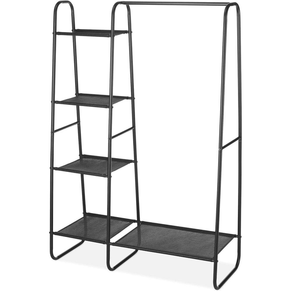 imageWhitmor Freestanding Wardrobe wFine Mesh Fabric Shelves for Portable Clothing Storage 689810244SIOCFreestanding Wardrobe
