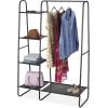 Whitmor Freestanding Wardrobe w/Fine Mesh Fabric Shelves for Portable Clothing Storage (6898-10244-SIOC)(Freestanding Wardrobe)