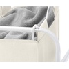 Whitmor Retro Triple Laundry Sorter with 3 Removable Canvas Bags – White & Canvas