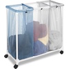 Whitmor Triple Laundry Sorter with Wheels