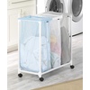Whitmor Triple Laundry Sorter with Wheels