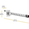 Whitmor Over The Door Hanger Holder, 1 Count (Pack of 1), Silver(Chrome)