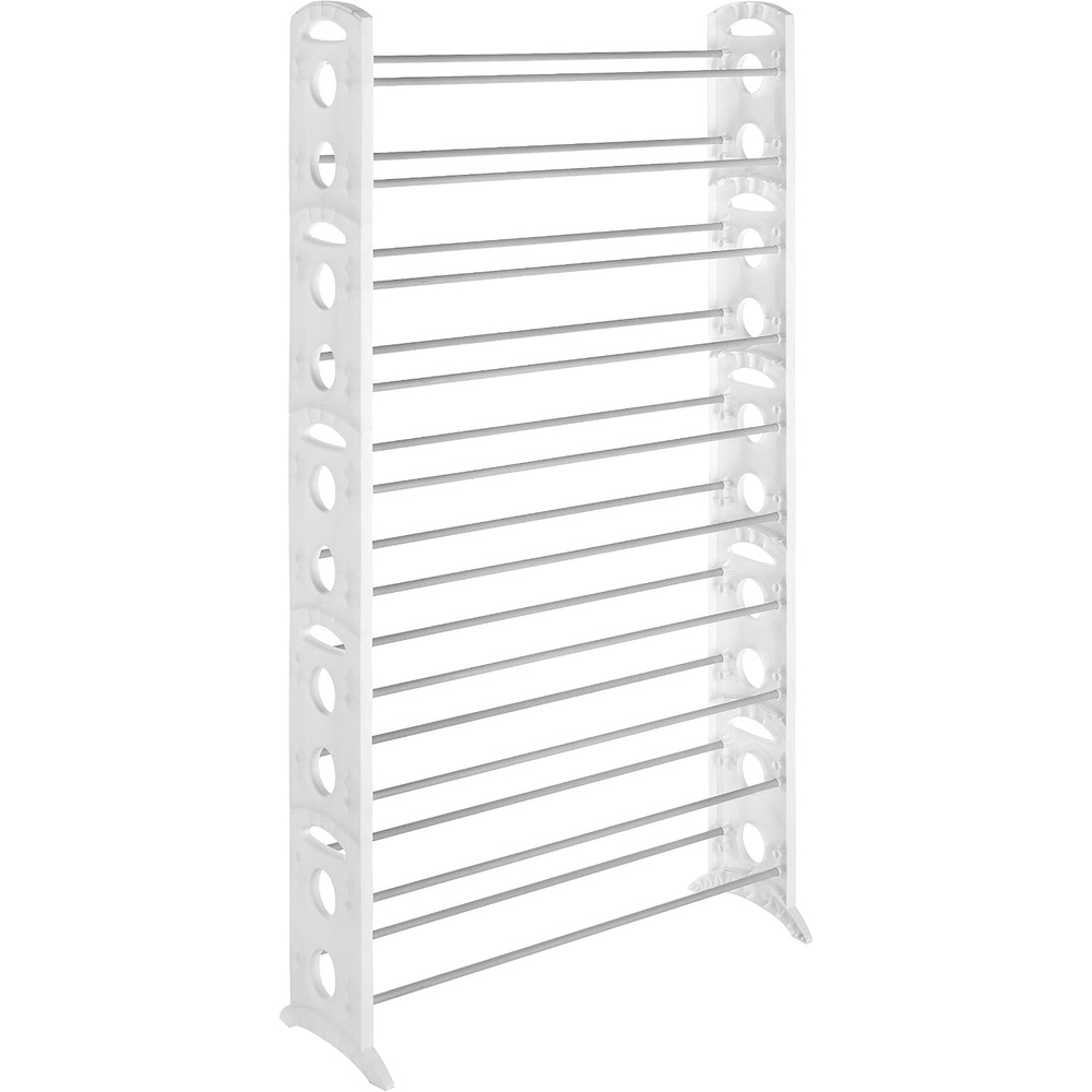 image:imageWhitmor Floor 50 Pair Shoe Tower 10 Tier White50 Pair