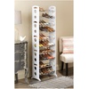 Whitmor Floor 50 Pair Shoe Tower 10 Tier White(30 Pair)
