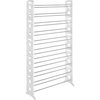 Whitmor Floor 50 Pair Shoe Tower 10 Tier White(50 Pair)