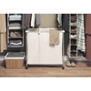 Whitmor 3 Section Rolling Supreme Laundry Sorter with Removable Canvas Bags(Canvas)