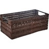 Whitmor Rattique Small Storage Tote Java((Pack of 6))